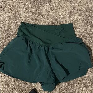 High-Waist Active Skort in Deep Teal